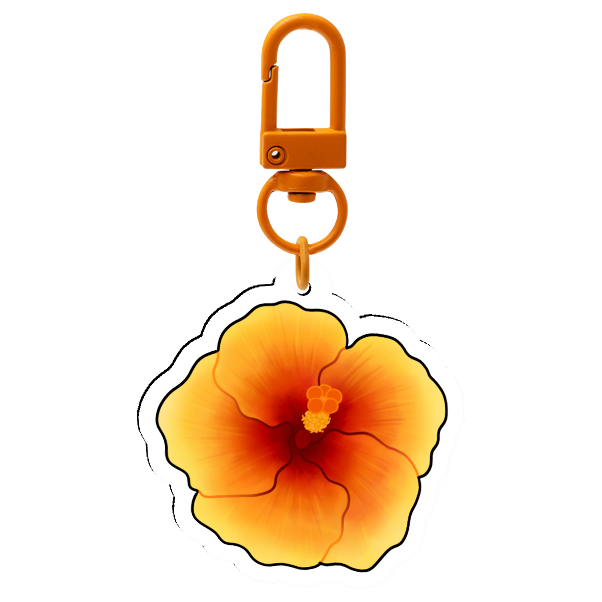 *PREORDER* Orange flower keychain