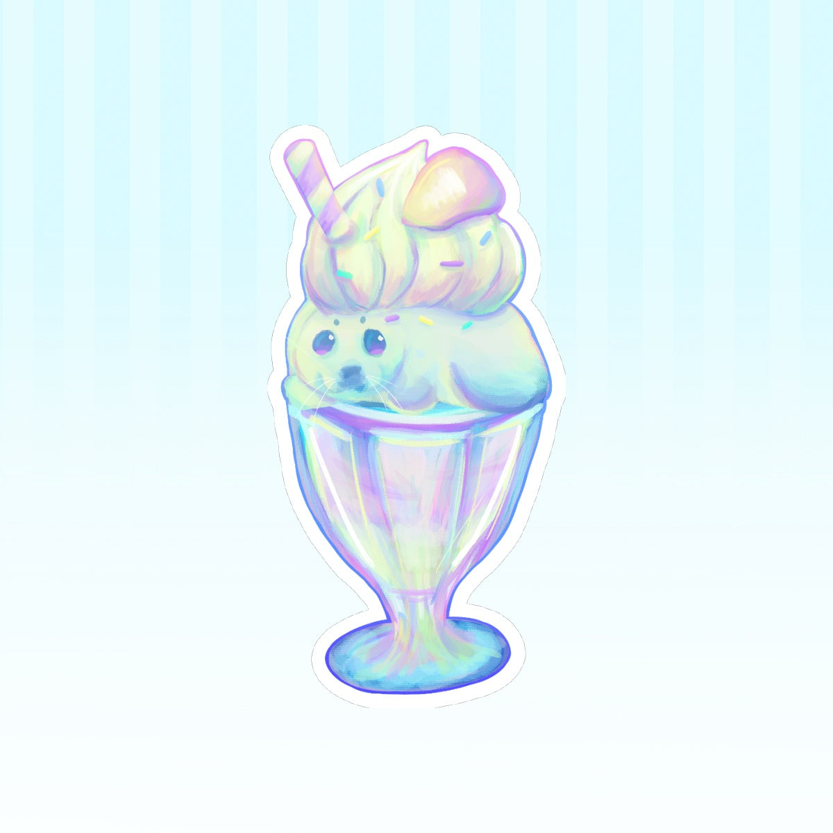 *PREORDER* Seal sundae sticker