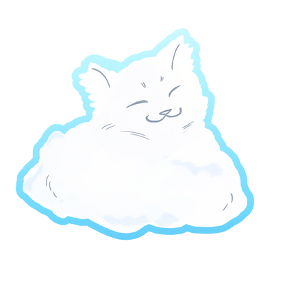 *PREORDER* Cloud Cat sticker