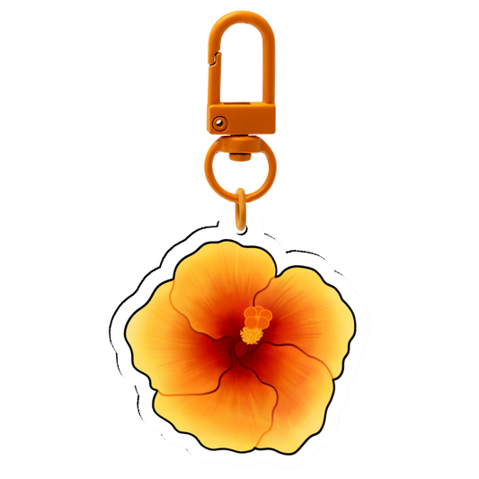 *PREORDER* Orange flower keychain